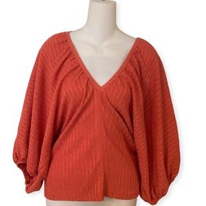 Zara Crop Top Low V-Neck Size M